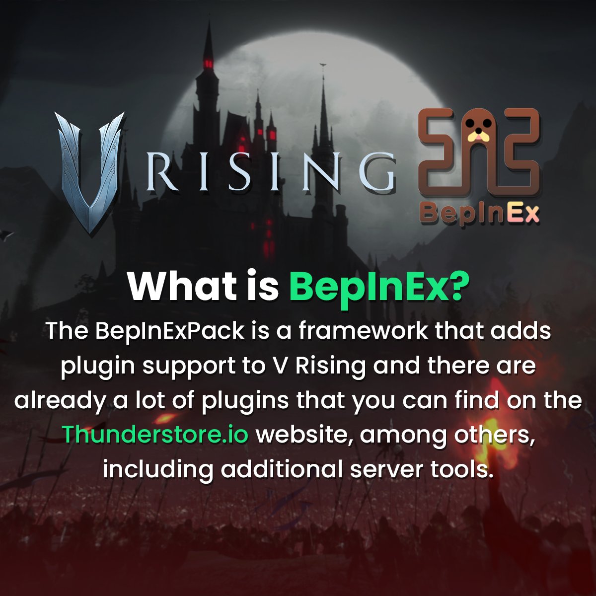 zaphosting's tweet photo. V Rising servers with the #BepInEx pack are now available 👏

Learn more about #BepInExPack here ➡️ https://t.co/ZUUPHbPw7x https://t.co/gKsCuyovL8