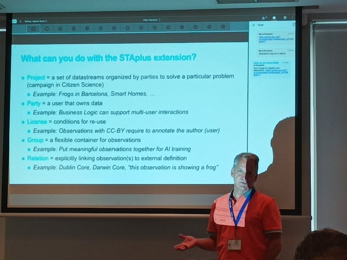 joanma747's tweet photo. Andrea Matheus presenting #STAplus, a best practice document developed in the @Cos4Cloud with the collaboration of @CREAF_ecologia. https://t.co/9iiLZJkXGd