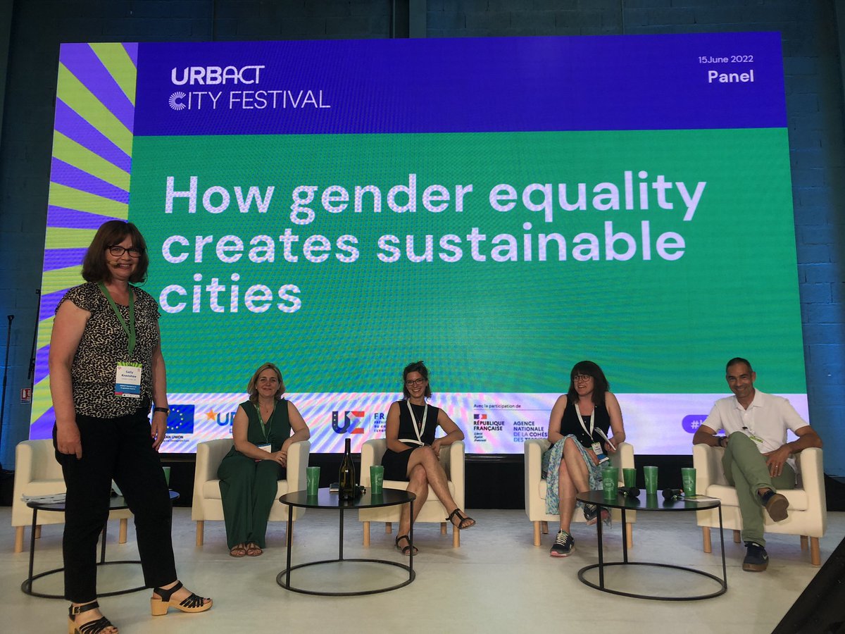 GenderedLandsc1's tweet photo. Getting ready for a talk on #GenderEqualCities at #URBACTfest with among others @SallyKneeshaw, our lead partner @UmeaKommun, @nuala_connects and @laboratory_cat. Follow the livestream of the talk at: https://t.co/Vmpj6HkoHk https://t.co/7nPfrBJ079