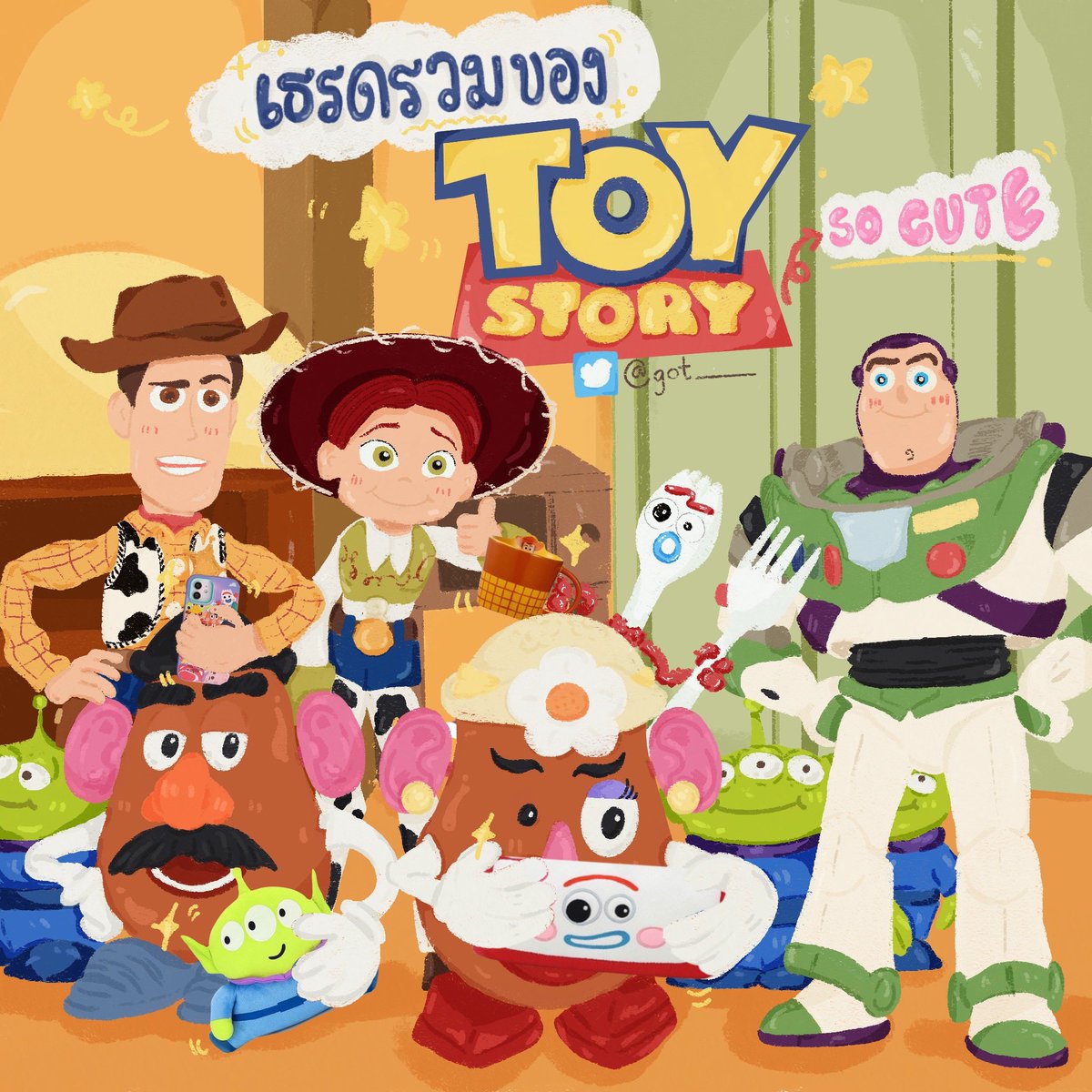 got_____'s tweet photo. ป้ายยาเธรดรวมของ Toy Story น่ารักมากกกกกก ของมันต้องมีนะ กดใส่รถเข็นเริ่ม ! 🔥🚀✨ https://t.co/8ufb0ptkfH