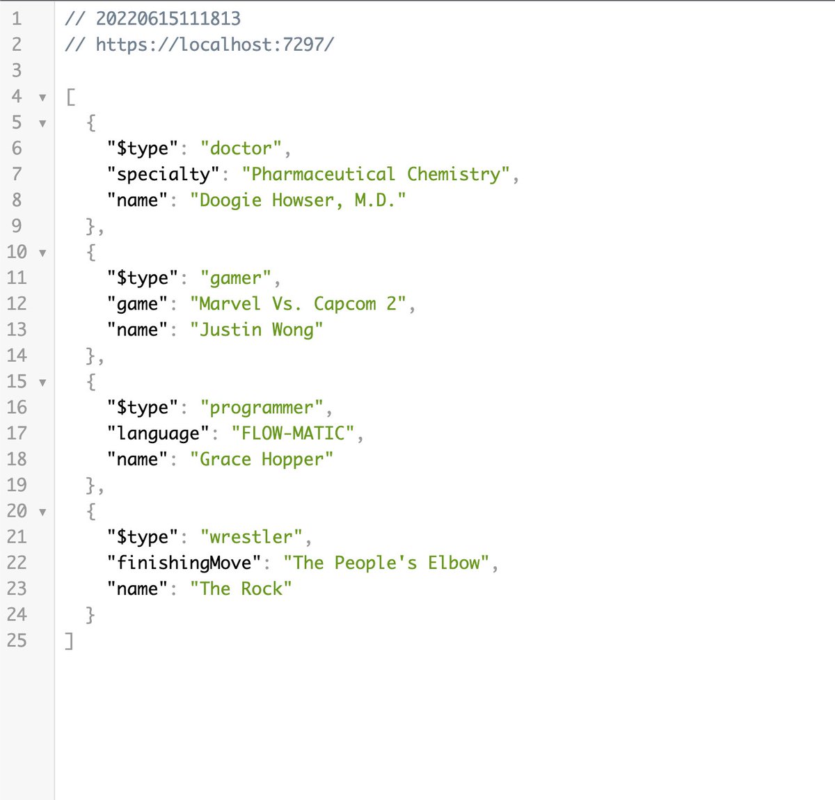 buhakmeh's tweet image. Polymorphic serialization/deserialization in #dotnet 7 preview 5 is neat.

#dotnet folks hate attributes 🤷‍♂️, so I wrote a #sourcegenerator that finds all derived types and creates the attributes for you in a partial class.

@JetBrainsRider made it super easy. #aspnetcore #csharp