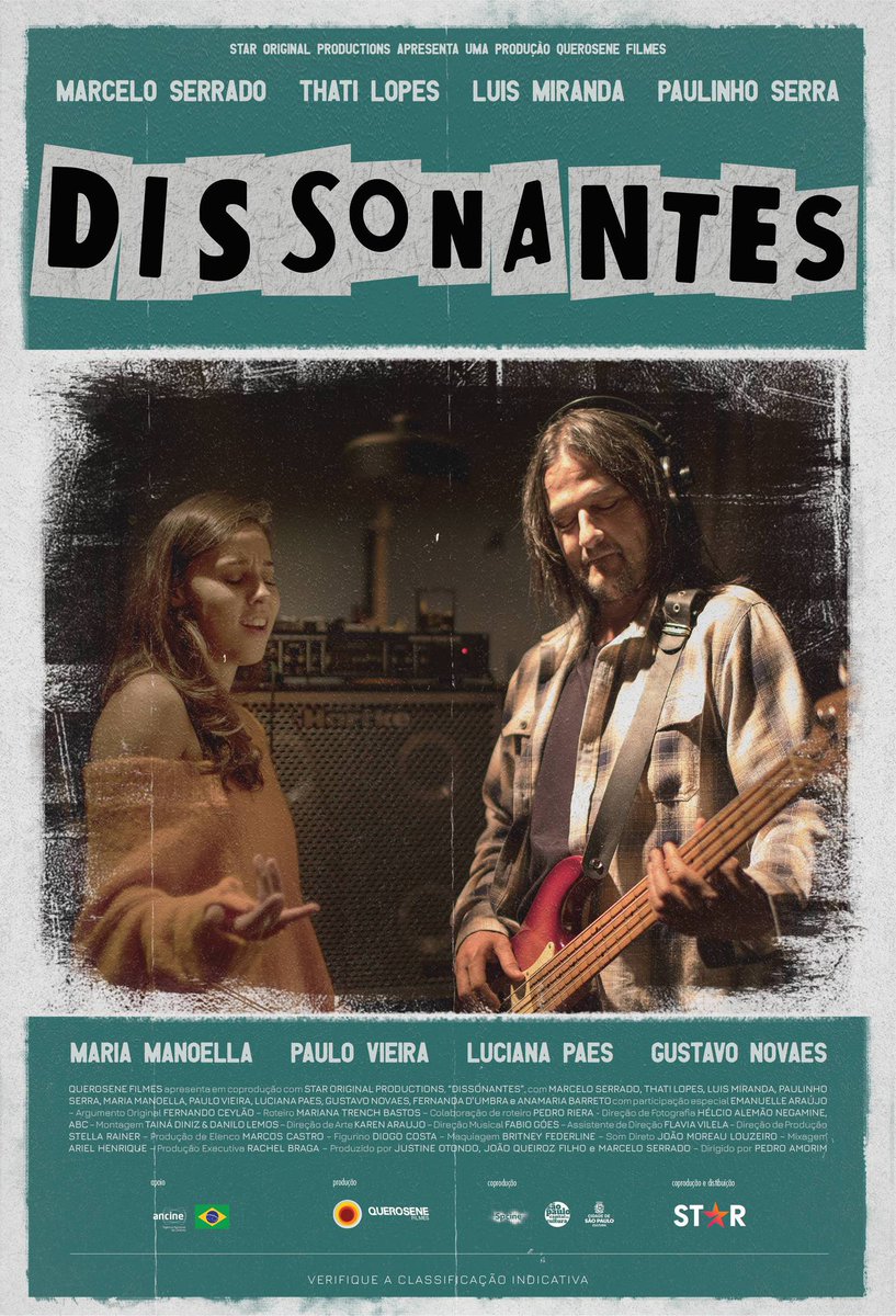 CinematizandoOf's tweet photo. Pôster de Dissonantes
Estreia 23 de junho nos cinemas
#Dissonantes #MarceloSerrado #ThatiLopes #Star https://t.co/Z8kPSkwTKH