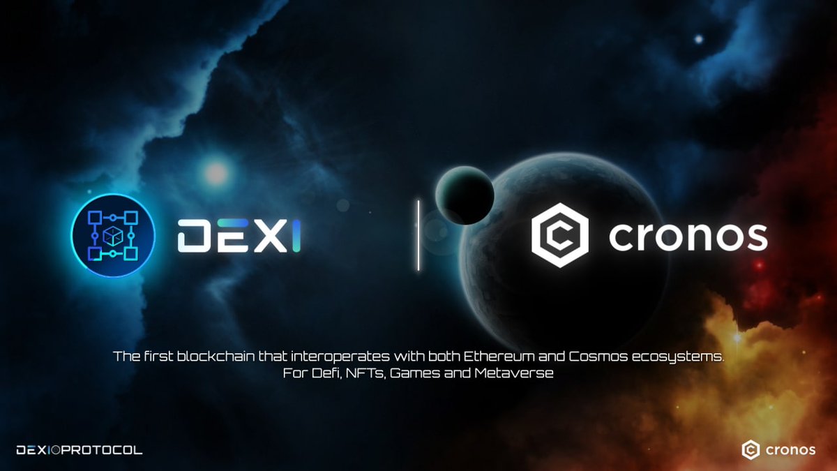 TheGDog_23's tweet photo. I am excited to announce that @dexioprotocol has entered into a Memorandum of Understanding with @cronosapp to potentially build on their gaming platform. More information will be coming in the weeks ahead. But this is very good stuff :) https://t.co/K4l7xj1t2E