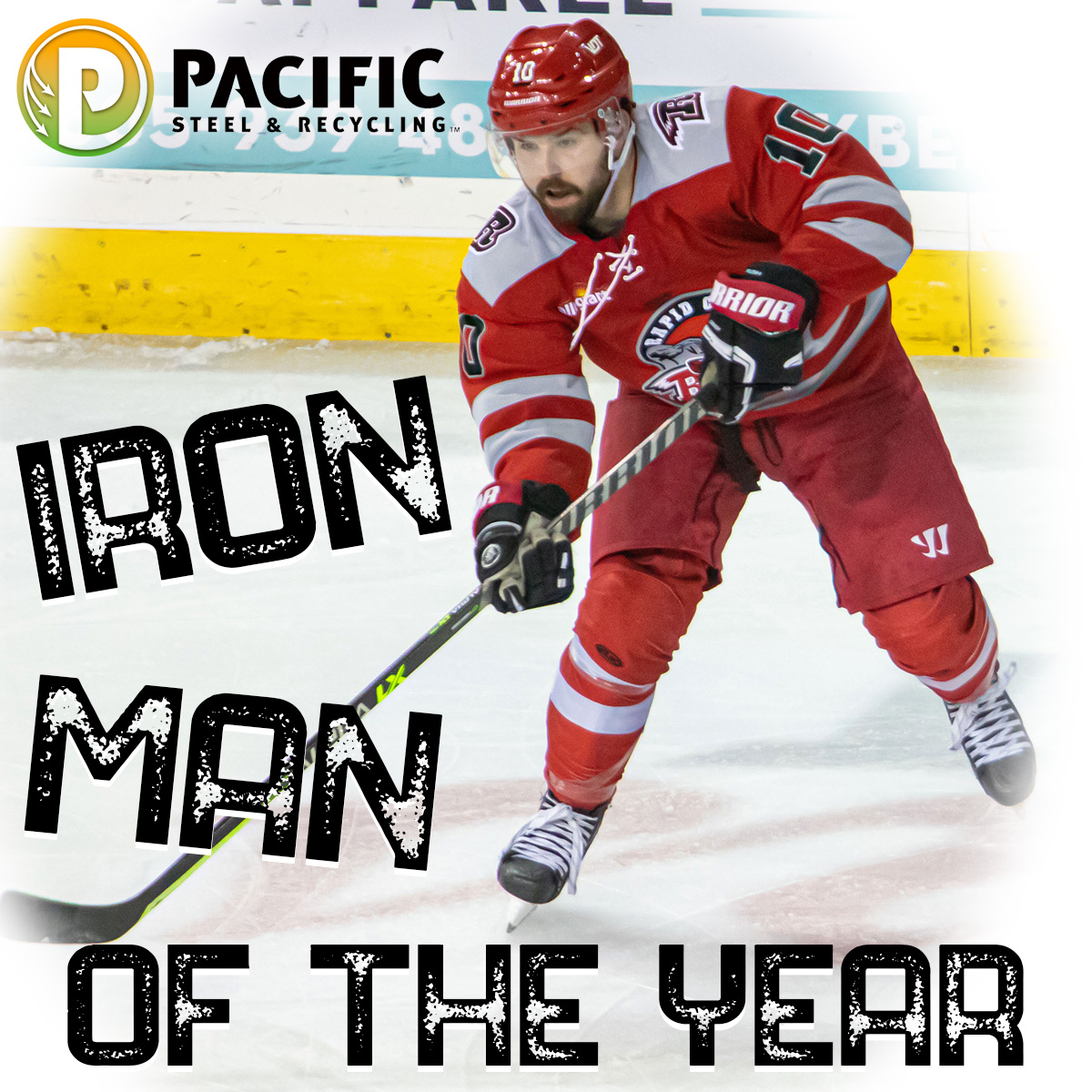 He played in every 👏 single 👏 Rush game this season, including playoffs! Congratulations to our <a href="/PacSteelRecycle/">Pacific</a> Iron Man of the Year, Gabriel Chabot (<a href="/bigchaby/">Gab Chabot</a>)!