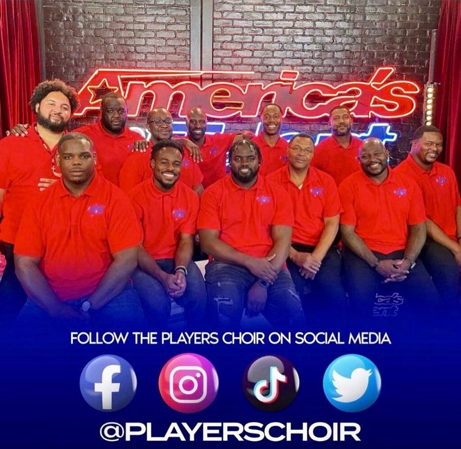 thepnpagency's tweet photo. Congratulations to @therealmelaniefew, @superbowlgospelcelebration and @playerschoir for a job well done on @agt‼️ 
#FaithAndFootball 
#PlayersPraiseGod https://t.co/X9RUFwMKoo