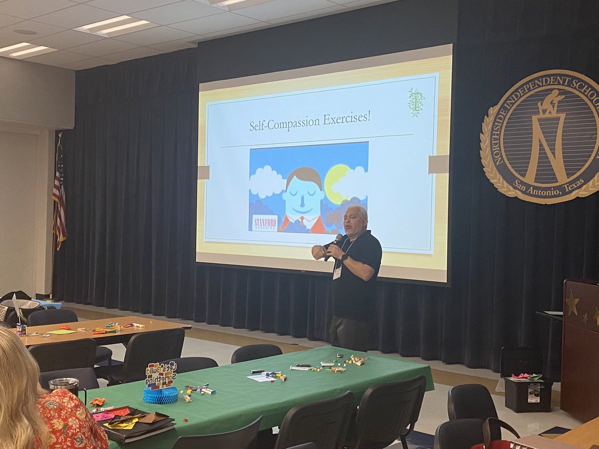 NISDCounseling's tweet photo. Origami and self care - who knew?  Thank you @D_AlvarezEISD #summerinstitute @NISDWholeChild @NISD https://t.co/Refw4EfOKs