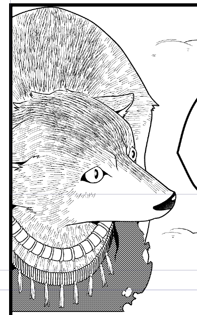 犬可愛い信者が描いた狼 