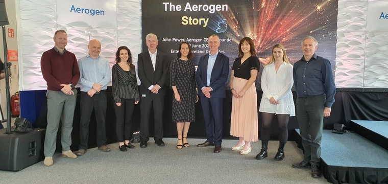 Aerogen's tweet photo. A great morning at our headquarters in Galway with over 100 @Entirl delegates. Thank you to everyone who came - we hope you enjoyed it! https://t.co/mZrAcAivbl