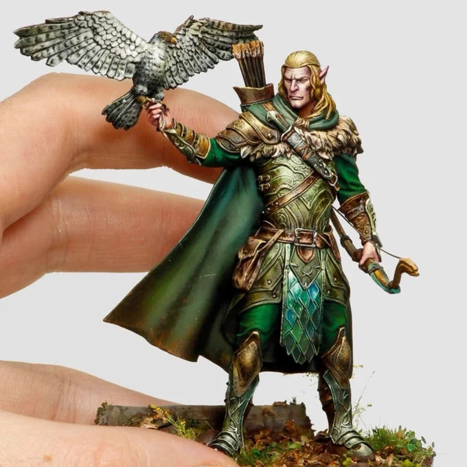 the third #shoutout is for  @Sergiocstudio  (miniature painter)
One of the best in his field, his work is really impressive!
Don't miss out on his work! ☺️💙 