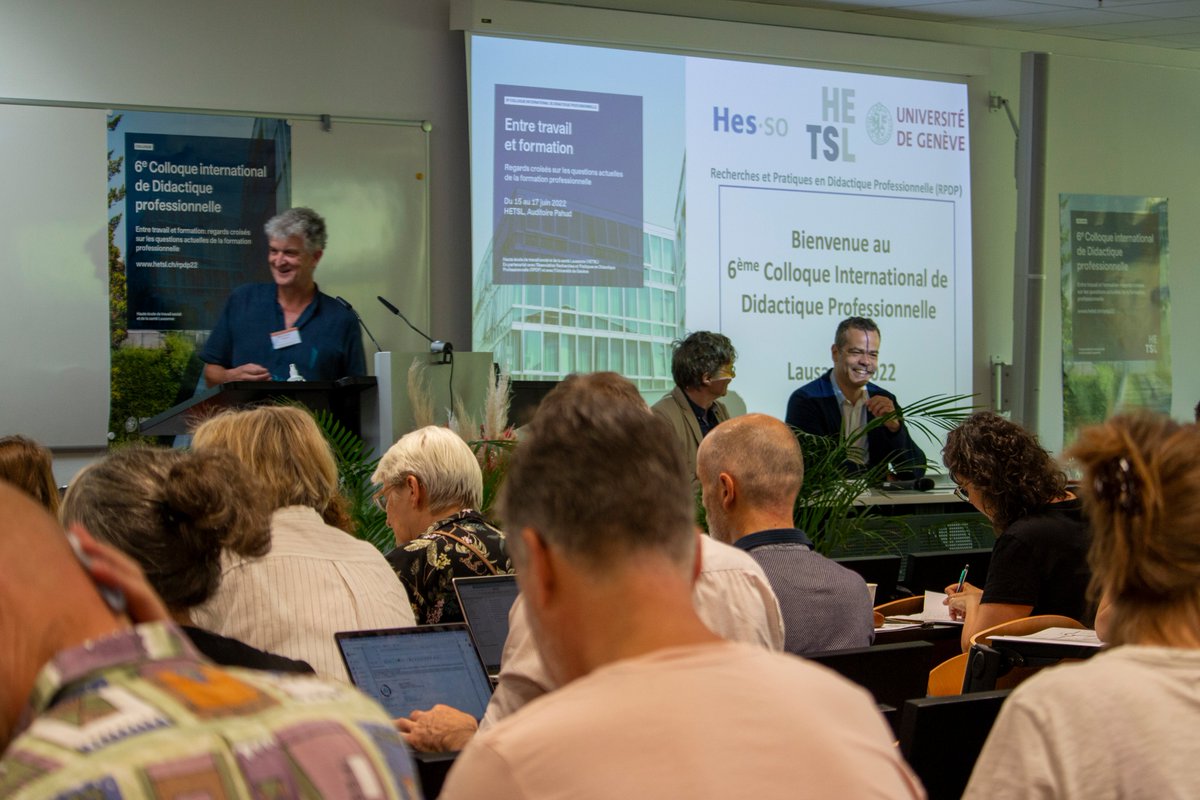 LaReSS_HETSL's tweet photo. Première journée du 6e Colloque international de didactique professionnelle où 300 participantes et participants ont pu croiser leurs regards sur les questions actuelles de la formation professionnelle. Les échanges continuent jusqu’au vendredi 18 juin. @Didapro2017 https://t.co/MHkRQsXBHp