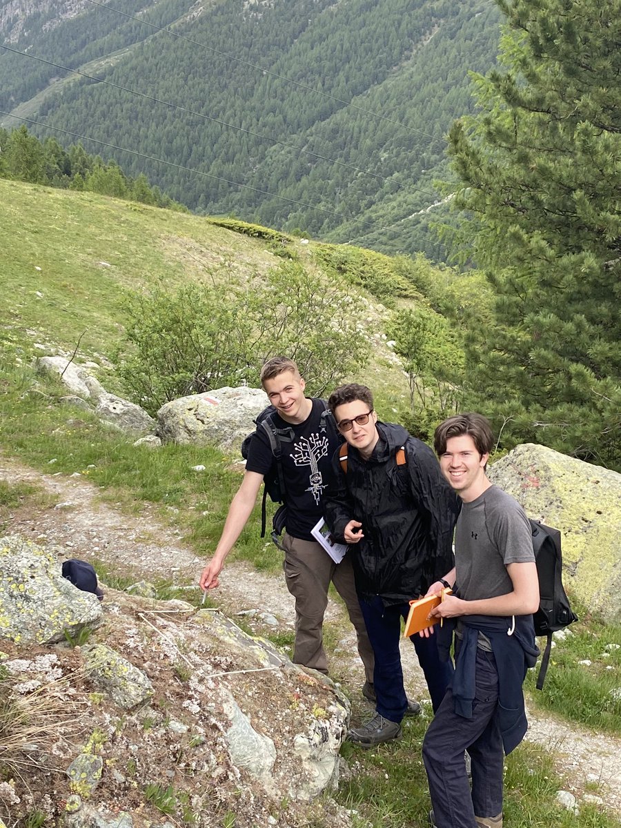 DrLucyClarke's tweet photo. The alpine vegetation in #Arolla is fantastic for budding #biogeographers - the @glosgeog students are exploring the contrasts in different environments and altitudes https://t.co/4NYSWaomH5
