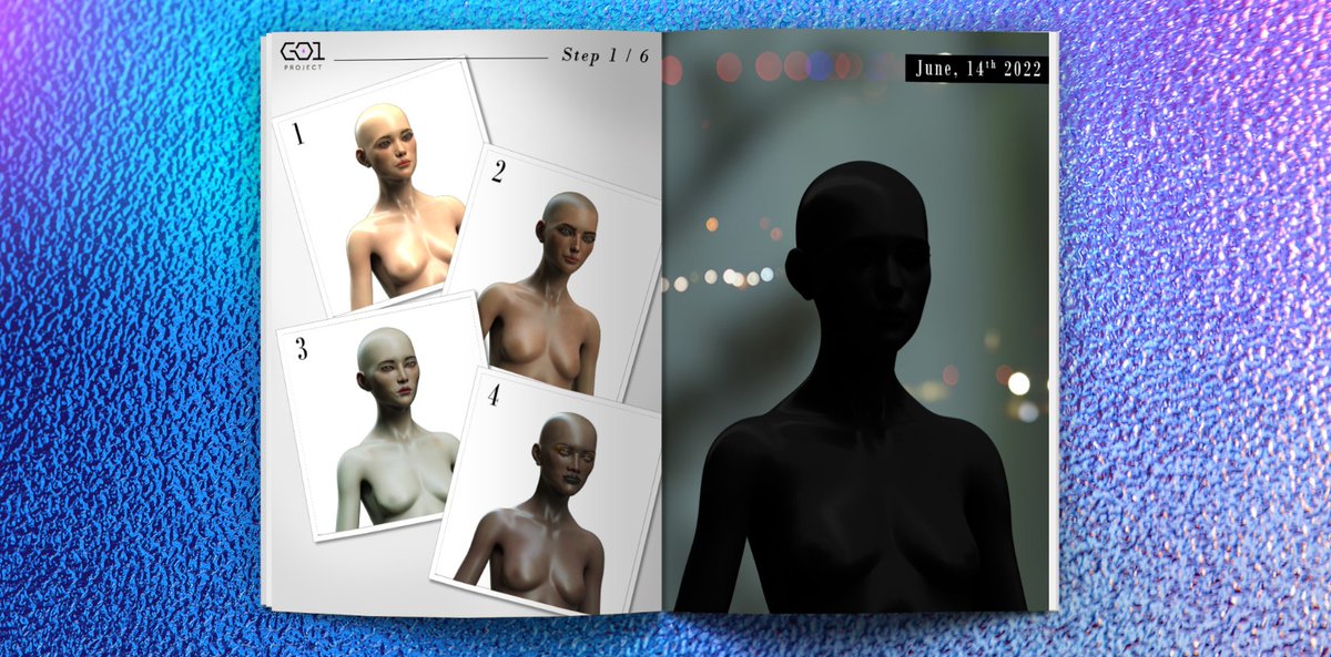 C-01 Twitter PFP 📸
We let our community decide what will be the new Twitter's profil picture.

There will be a total of 6 poll votes on Twitter, where you can vote on how the C-01/new Twitter PFP will be designed.

Let's start with the ethnicity: it's up to you! 💪
Thread: 1/2👇