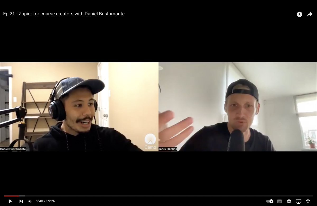 Zapier for course creators, working with Ship30for30, and creative life in general.

Listen to the conversation with <a href="/dbustac/">Daniel Bustamante</a>.

Ep 21 (1h) → bio.link/wngpod