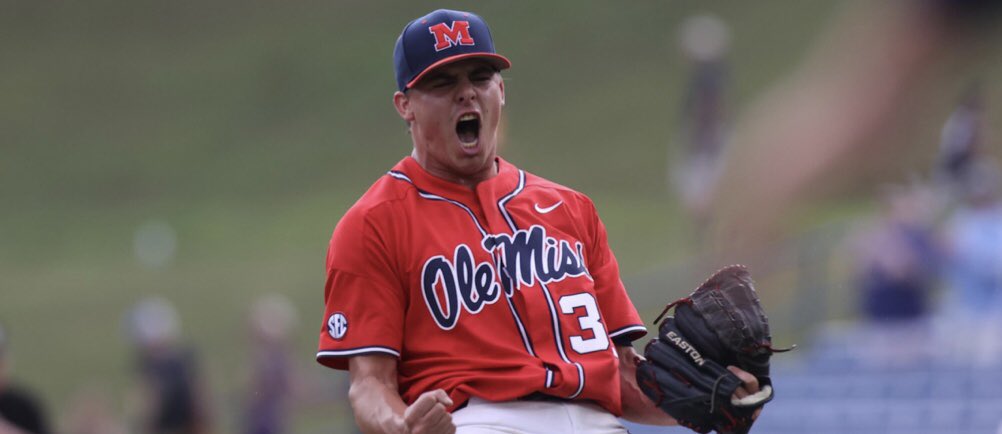 TSNSports's tweet photo. CONGRATS to @bjjohnson34 of #OleMiss and big time @CHARGERS1451 pitcher on making the #CWSOmaha!!! We wish you the best! Have a great series! #CStateFamily #TSNSports https://t.co/tRWF2xl6MH