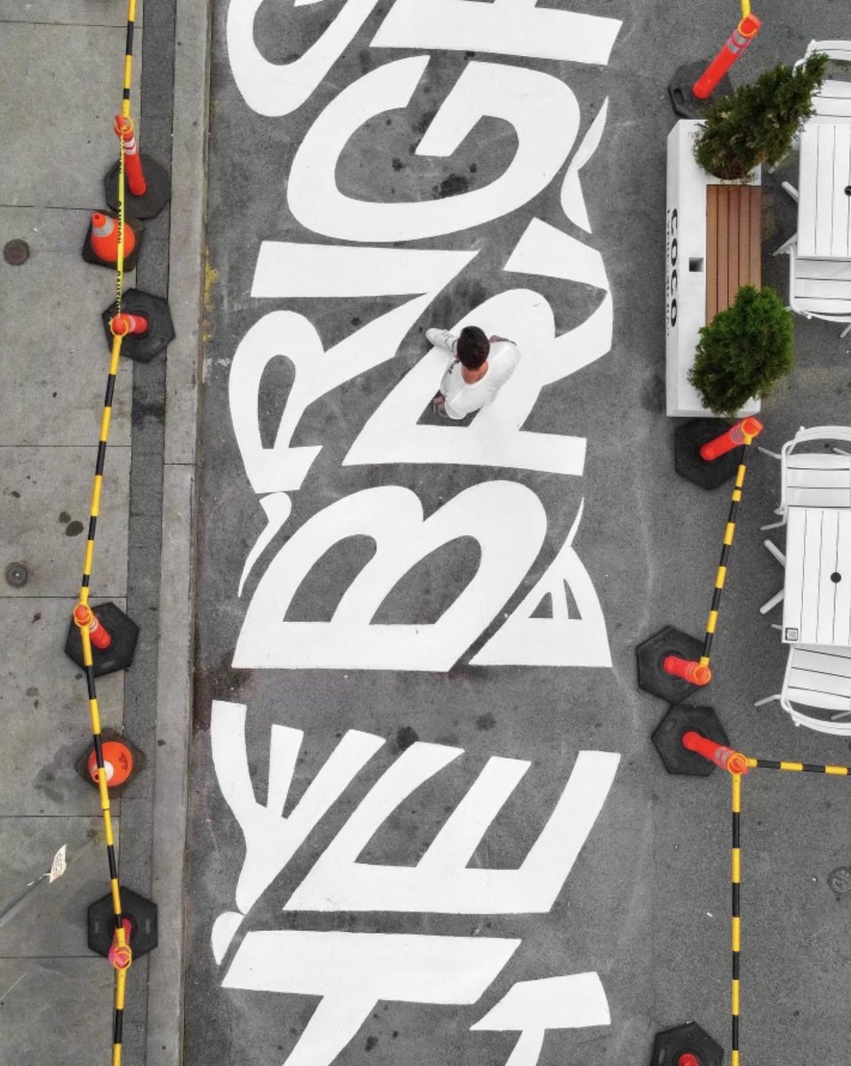 Painting the street in Toronto!