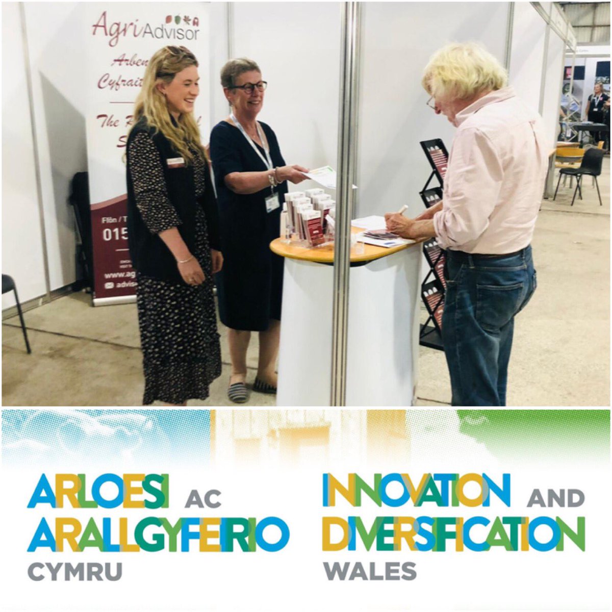 AgriAdvisor's tweet photo. A great day at the Innovation and Diversification Wales event 🏴󠁧󠁢󠁷󠁬󠁳󠁿💡
@InnDivCymru @FarmingConnect  #AgriAdvisor #diversification #arallgyfeirio https://t.co/fK9QdgH5Yd