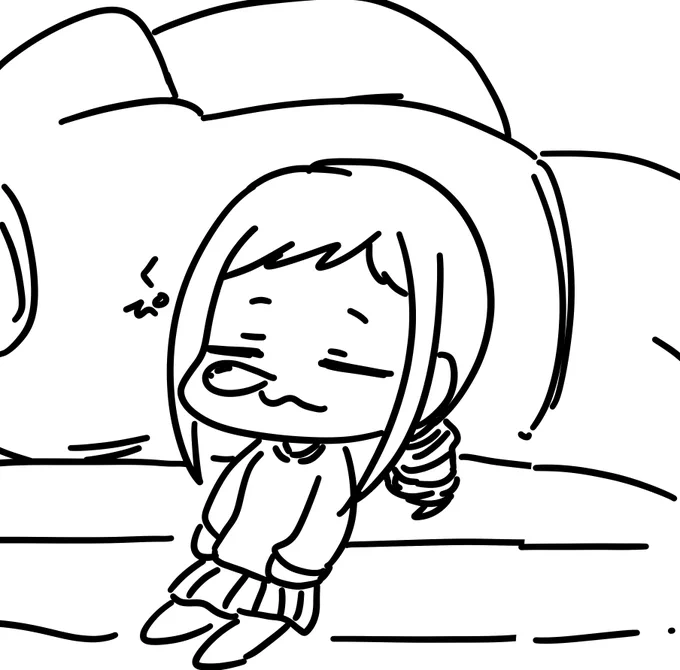小さい時のみちるさん、パパ原のお腹を枕にして寝てそう 