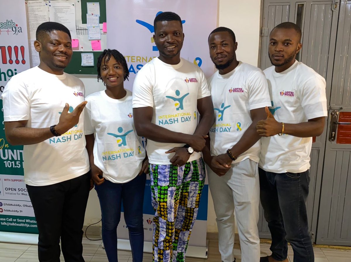 talkhealth9ja's tweet photo. Our CEO @donlaz4u and Board Member @LafiyaWealthNG was at Garki hospital recently to continue the sensitization on Non-alcoholic Steatohepatitis (NASH)/Fatty liver disease.
#NASHAwareness
#NASHDAY
#StopNASHNow
@LafiyaWealthNG https://t.co/Rq6OYrGSak