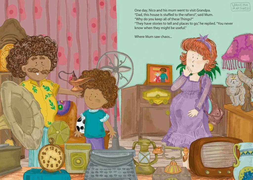 ml_vanessa's tweet photo. Exercitando ambientes no incrível curso de ilustração de livro infantil da @makeartthatsells 🥰🥰 A ideia era a casa de um vovô, repleta de antiguidades. Parece? 🫣 Exercising environments on the amazing @makeartthatsells course 🥰The idea was a grandpa’… https://t.co/E0uBfw8TQa https://t.co/DbWmcnnE7V
