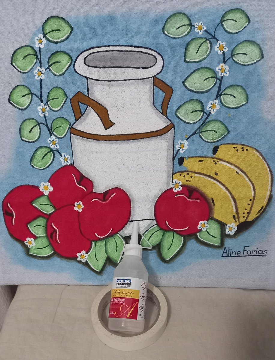 artesaaline's tweet photo. Leiteira com maçãs e banana 💛😌🌷🌸🦋🖌🎨🕊🌼🍃🌺🌟💙
#tekbond #pintura #สมรสเ��่าเทียม #panodeprato #Deus https://t.co/QYUehDLNHI