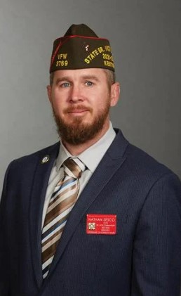 VFWHQ's tweet photo. Newly elected VFW Department of Kentucky Commander makes notable “firsts” as the first Iraq War veteran and first resident of his county to lead the department. 

https://t.co/OQVlDgSJGu https://t.co/qQiH7tv4sf