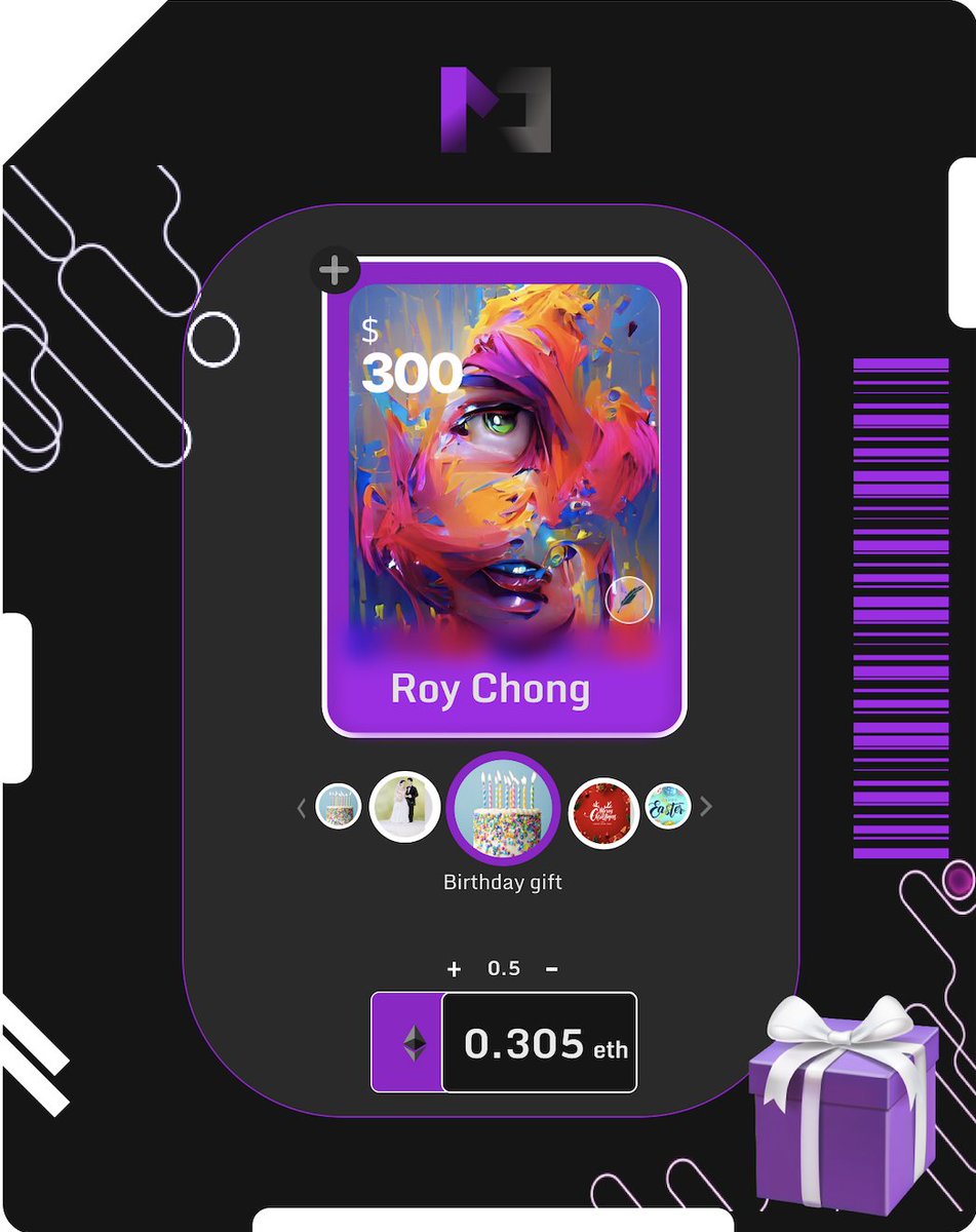 MagicCardClub's tweet image. ⚛️How to mint Gift Card⚛️
🟢 Select Card Template
🟢 Select Gift Type
🟢 Upload your NFT image
🟢 Deposit ETH
🟢 Mint

Feel free to ask any questions!
discord.gg/HuqSRyTbBj

#nftart #nft #nftartist #nfts #nftcommunity #nftanimation #nftvideo #digitalart #nftcollector