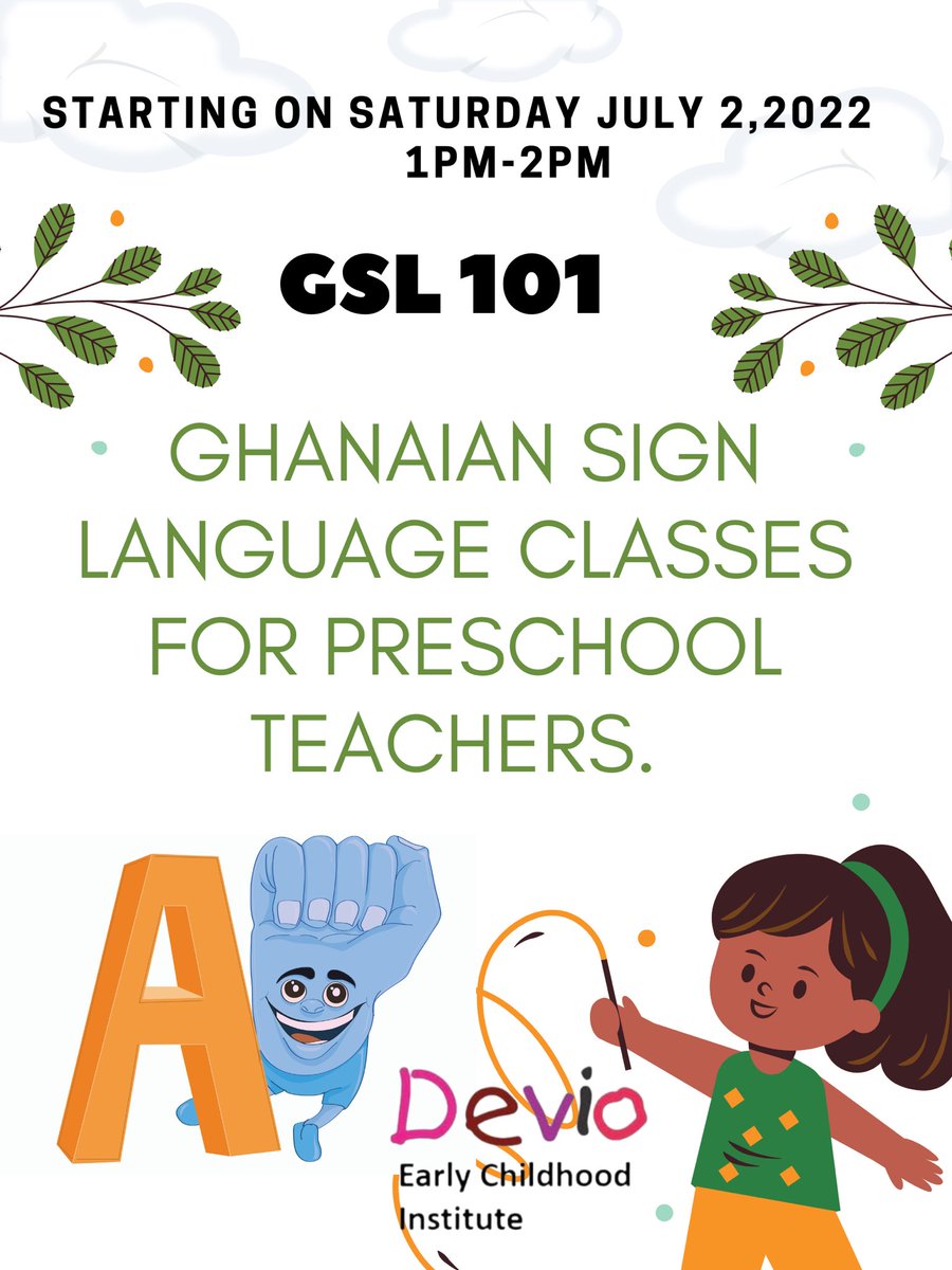 DevioInstitute's tweet photo. Register for our free GSL online Saturday classes, if you are a preschool teacher interested in bringing sign language to your classroom. 

https://t.co/I7fDk3Ww5Y https://t.co/ZCtS2Fv6Cs