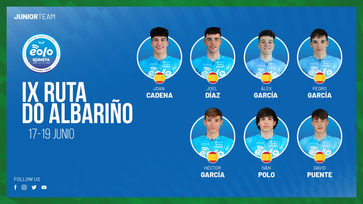 📌#RutadoAlbariño22. Estreno en la Ruta do Albariño <a href="/F_Gal_Ciclismo/">F_Galega de Ciclismo</a>, una ronda por etapas en la que ha venido brillando el ciclismo portugués: junior.fundacioncontadorteam.com/estreno-en-la-…. #EOLOKOMETACyclingTeam #EquipoJunior