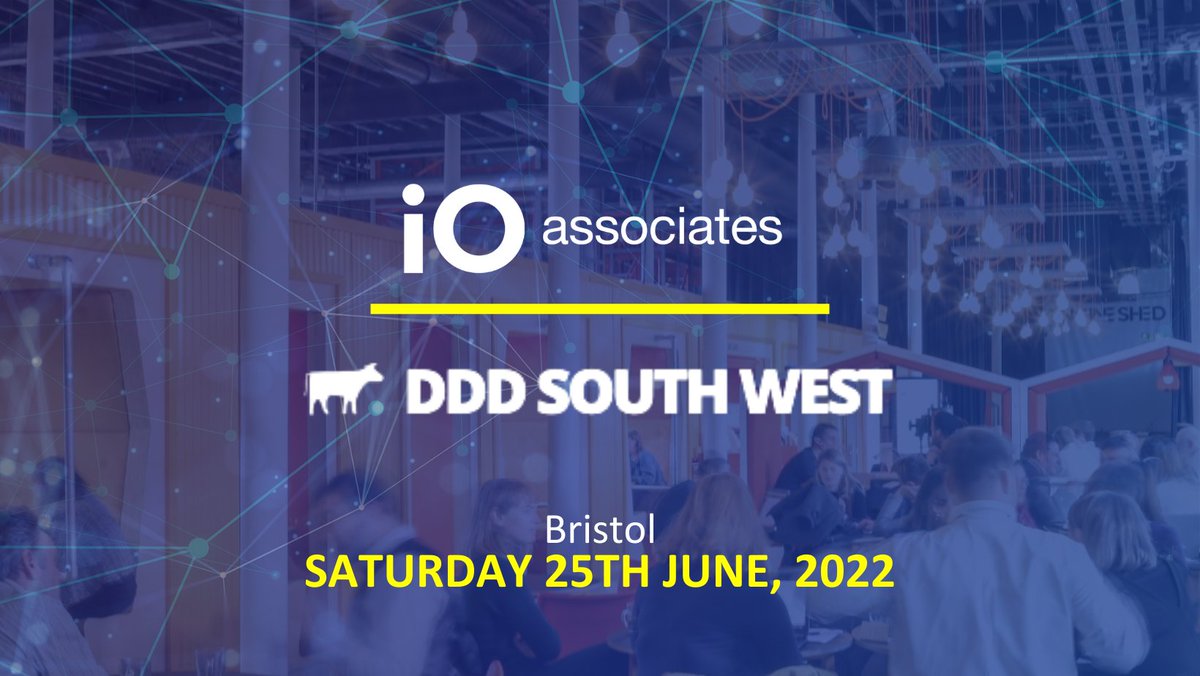 iO are delighted to be exhibiting at DDD South West, held at the Engine Shed, Bristol, on the 25th of June! DDD South West is a one day technical event organised by developers for developers. For more info: lnkd.in/eeqhxMCk