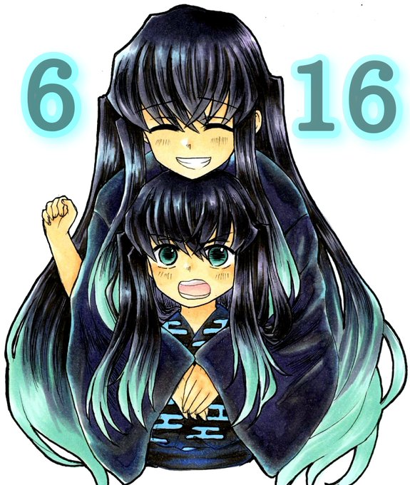 月影りる@鬼滅垢／低浮上中さんがTwitterに投稿した時透無一郎(鬼滅の刃)のイラスト。