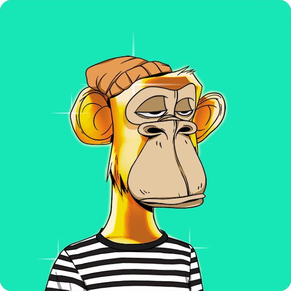 exstmusic's tweet photo. just scooped a couple @BAYCBored , they say not everything in life that glistens is gold, but shiii atleast my new apes are 👀 https://t.co/59VRimteAn