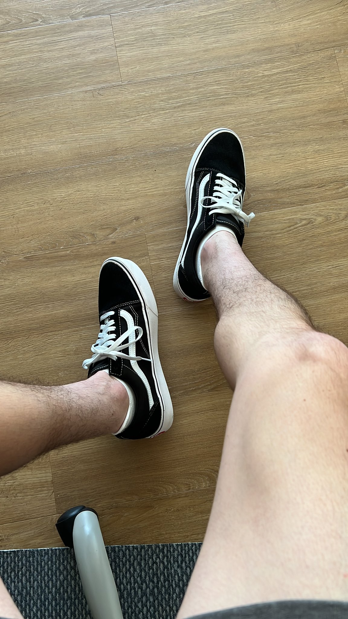 Vans old skool clearance triple white on feet
