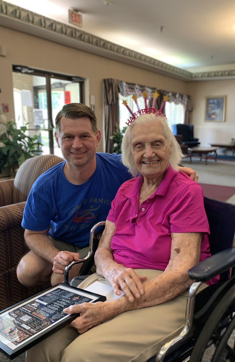 A_Math_Nerd's tweet photo. Happy 100th BIRTHDAY to my sweet and wonderful Grandmother today! https://t.co/Dc2vAiBc75