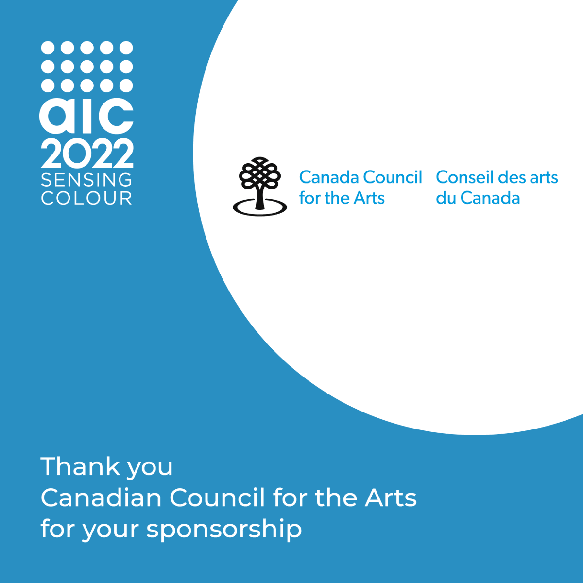 ColourResearch's tweet photo. Thank you to the AIC2022 Sponsors. 

We appreciate your support!

#AIC2022 #colour #color #cancoloursociety #colourevents #CRSCmembership #colourresearch #colourknowledge https://t.co/jt9P5ctHw4