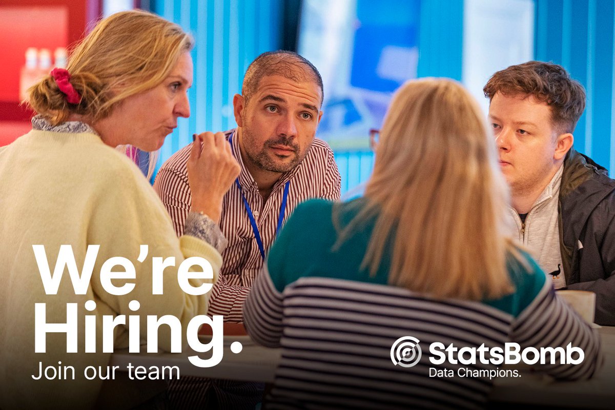 We have two job vacancies in our Pro Services team, working directly with football clubs and other private entities

Heads up: these won't be open for long

Assistant Director of Football (**Italian speaking**): statsbomb.bamboohr.com/jobs/view.php?…

Data Analyst: statsbomb.bamboohr.com/jobs/view.php?…