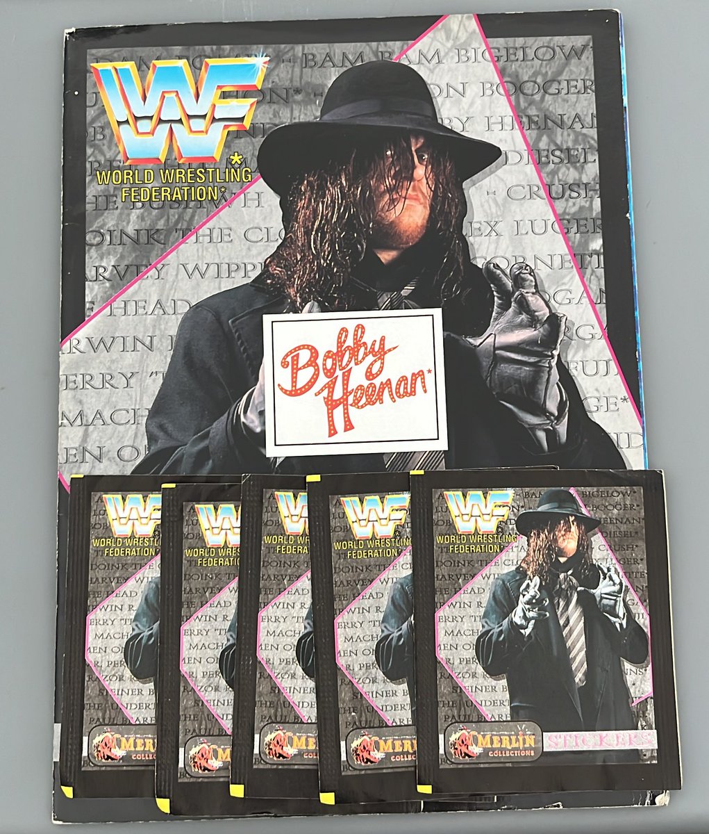 Taggsy79's tweet photo. @Tweet_Wrestling @dpeck100 @Wrestlingcardk1 @Zhanmourning @Submit_Cards @wrestlingcards @Very_Cool_Cards @The_Card_Table @UKwrestlefest Something a little different from me this week - As I begin my journey to complete this 1994 WWF Merlin Sticker album. 

Thanks to @adamiustmighty1 I now need 26 (with 5 packs left to open 🤞) 

So my #WrestlingCardWednesday is in fact this Bobby Heenan sticker!! 
#3POA 🤝 #hWo https://t.co/lBz7CWfhyf
