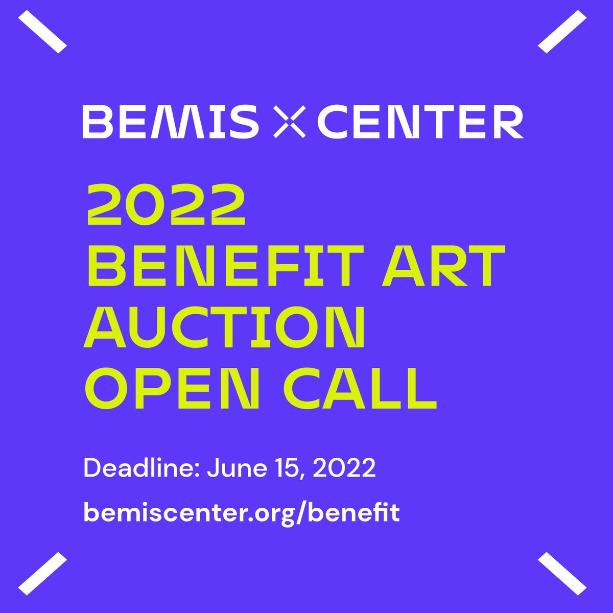 bemiscenter's tweet photo. #Artists: Today is the last day to submit your artwork for the 2022 Benefit Art Auction!
Accepted artwork entitles you to a 1-year Bemis Center membership at the $500 core level and much more! https://t.co/5OvVKuXMl9 #opencallforartists #opencall #bemiscenter https://t.co/rZQHnEc0Tc