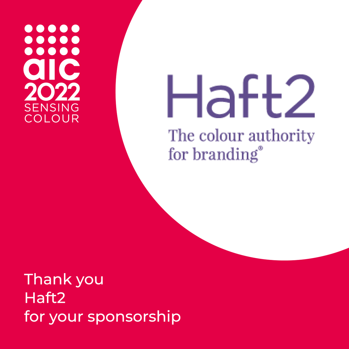 ColourResearch's tweet photo. Thank you to the AIC2022 Sponsors. 

We appreciate your support!

#AIC2022 #colour #color #cancoloursociety #colourevents #CRSCmembership #colourresearch #colourknowledge https://t.co/782UoA9S6y