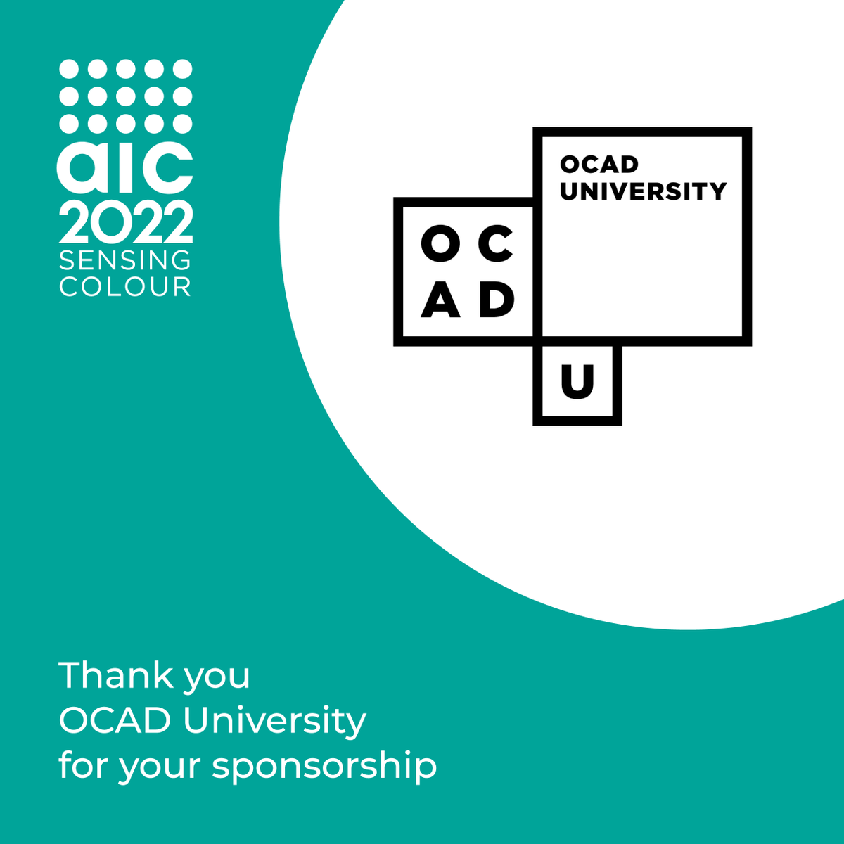 Thank you to the AIC2022 Sponsors. 

We appreciate your support!

#AIC2022 #colour #color #cancoloursociety #colourevents #CRSCmembership #colourresearch #colourknowledge