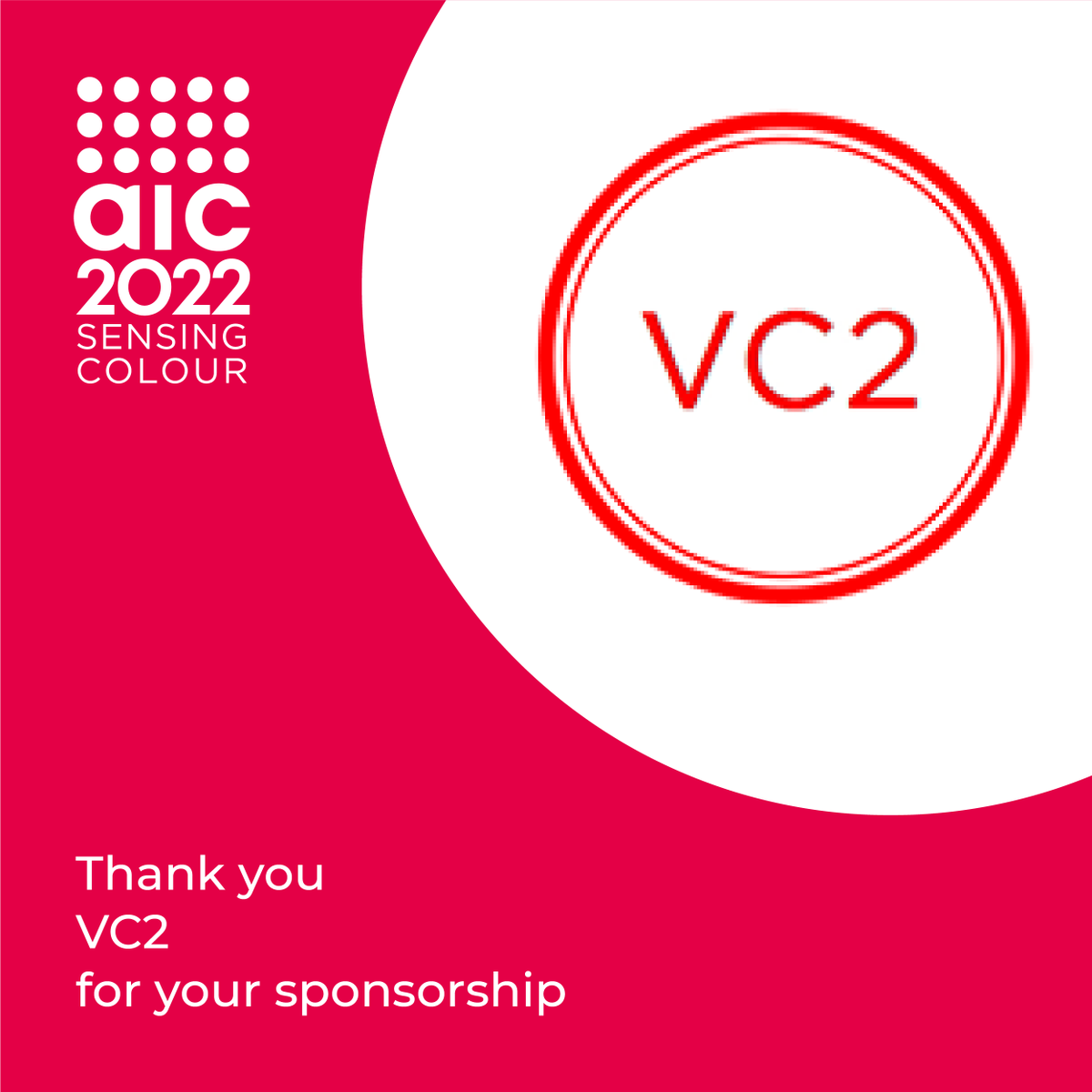 ColourResearch's tweet photo. Thank you to the AIC2022 Sponsors. 

We appreciate your support!

#AIC2022 #colour #color #cancoloursociety #colourevents #CRSCmembership #colourresearch #colourknowledge https://t.co/IuXgCDb5te