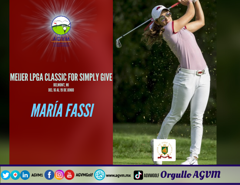 AGVM1's tweet photo. #AGVM | La AGVM le desea mucha suerte a las golfístas profesionales del Valle de México que jugaran el "MEIJER LPGA CLASSIC FOR SIMPLY GIVE", torneo de la #LPGA
😎🏅🏆🤩⛳
#OrgulloAGVM
⛳ #AlbaneValenzuela
⛳ #GabyLopez
⛳ #MariaFassi
Más inf 👉🏾https://t.co/hUiprusRf8 https://t.co/AaDluzsC8I