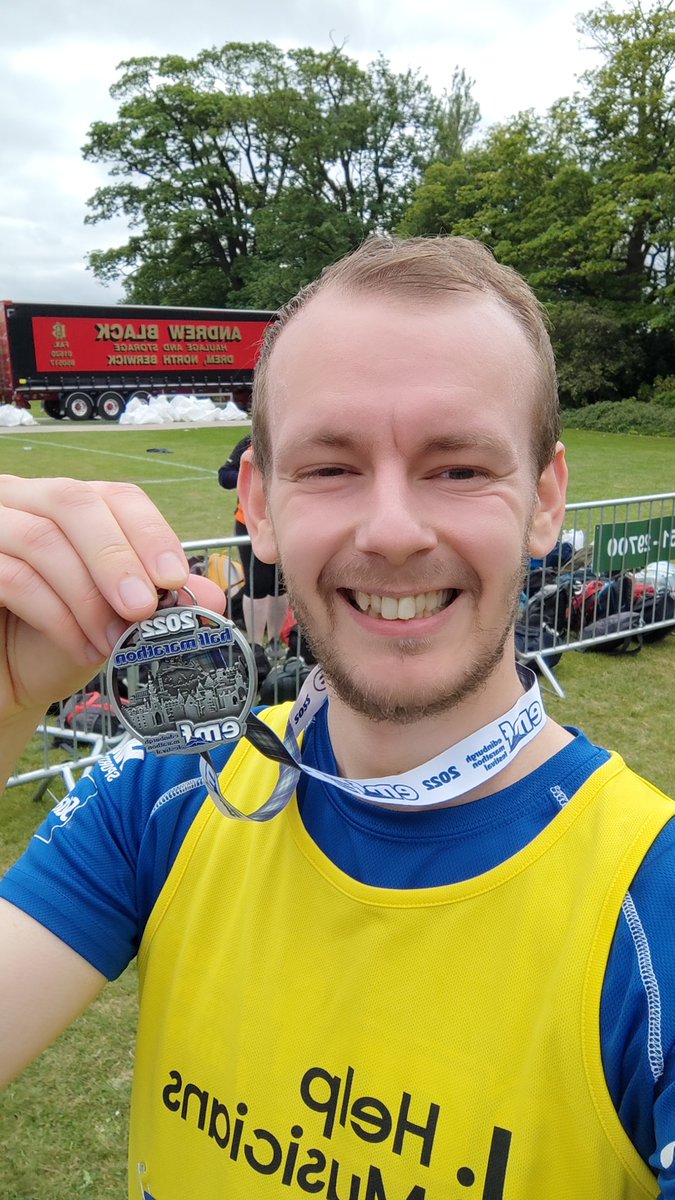 Congratulations to Ross who completed the Edinburgh Half Marathon in aid of Help Musicians a few weeks ago! 

If you're interested in taking on a challenge, we still have some places for the <a href="/GreatScotRun/">Great Scottish Run</a>  available - sign up here bit.ly/3Qqdjs4