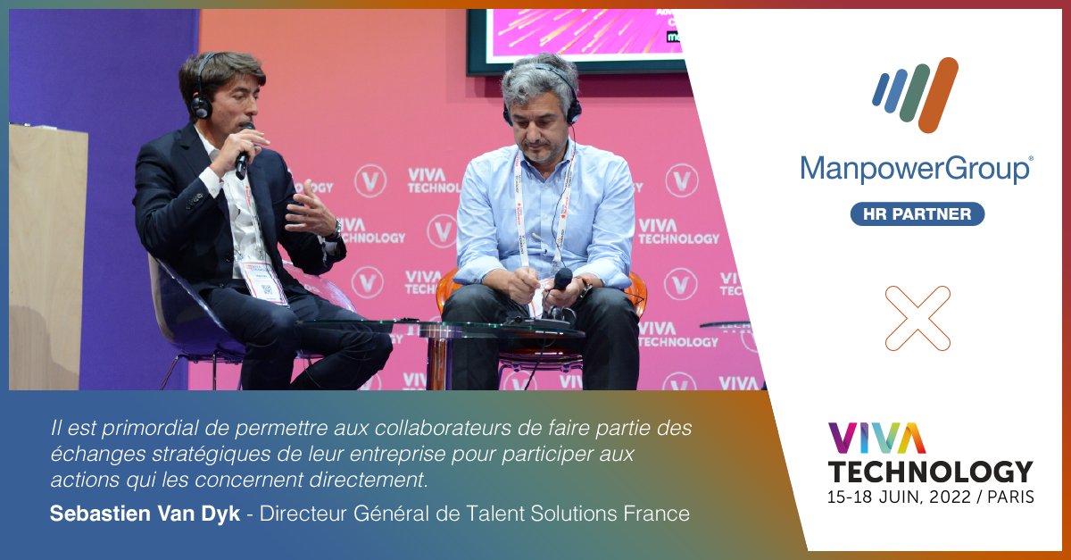 <a href="/Bloomin/">カラコン通販のBloominブルーミン</a> @evaveo @LinkedInFrance <a href="/GeoffroyRDB/">Geoffroy Roux de Bezieux</a> <a href="/medef/">Mouvement des Entreprises de France</a> @LaureWybo <a href="/AlainRoumilhac/">Alain Roumilhac</a> <a href="/JonasPrising/">Jonas Prising</a> <a href="/RazafimahefaM/">Matina Razafimahefa</a> Pour terminer cette journée spéciale RH sur le HR Community Lounge à #Vivatech, <a href="/SebVanDyk/">Sebastien Van Dyk</a>, Directeur général de <a href="/TSolutions_FR/">ManpowerGroup Talent Solutions France</a> a pu échanger avec Audrey Richard, présidente de l'<a href="/ANDRH_Officiel/">ANDRH</a> et <a href="/dtonella/">Daniele Tonella</a>, CEo de <a href="/sighup_/">SIGHUP</a>  sur le #FutureofWork📣