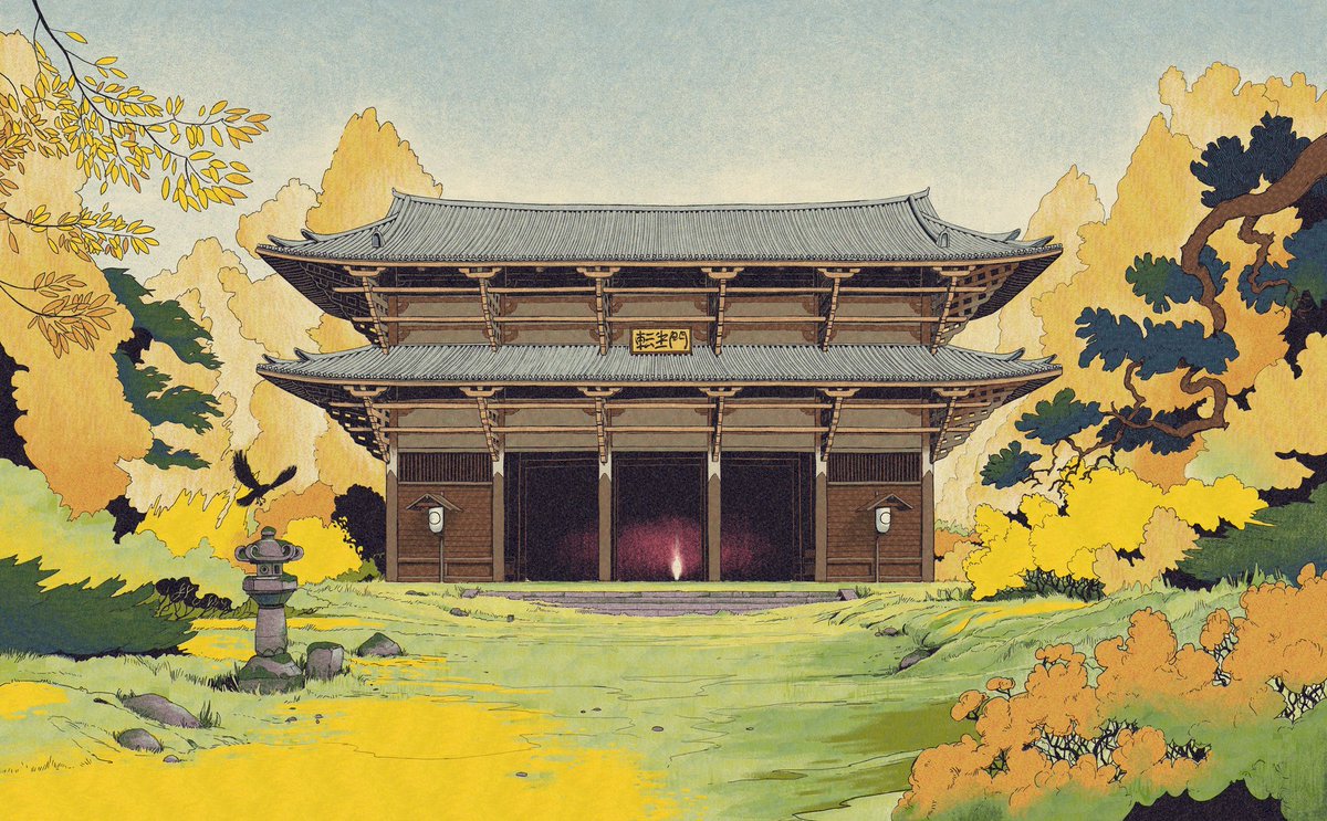 転生門 only appears to those who hold "The Key". This gate is the only path out of The Underworld.

(Art by <a href="/a_marrast/">Anton Marrast</a>)