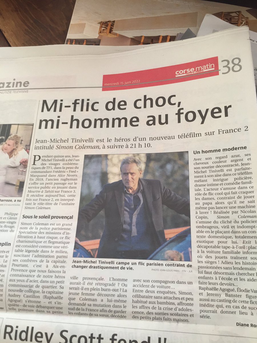 jmtinivelli's tweet photo. Ce soir !!! @France2tv  merci @Corse_Matin !! ❤️❤️❤️ #SimonColeman https://t.co/2M2MjAzfCG
