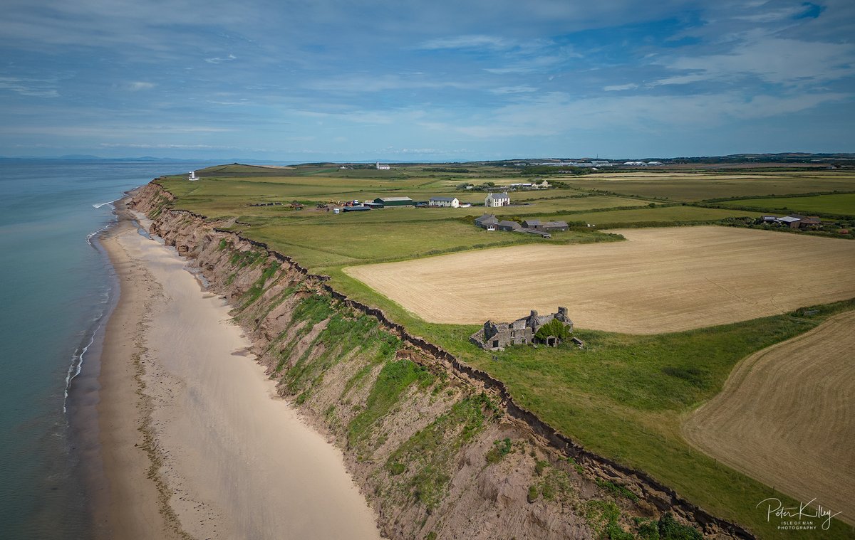 manxscenes's tweet photo. Some aerial shots today from the sandy North West coastline from Killane, Ballateare and up to the tholtan of Ballaholly and beyond, towards the RAF lookout Tower and Jurby Church 🇮🇲 #isleofman #iom #killane #jurby #ballaugh #sandycoast #jurbyhead https://t.co/NMaaRWpHvC