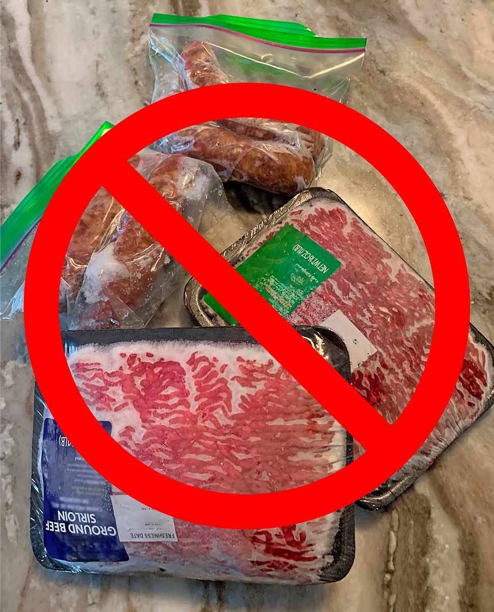 USDAFoodSafety's tweet photo. Remember, leaving food out on the counter to thaw all day is NOT safe. If you have a frozen product that you’d like to enjoy, practice these 3 safe ways to thaw food safely instead. #FoodSafety
https://t.co/5kvW03N7db https://t.co/35C5M3pn9k