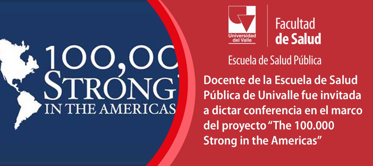 SaludPublicaUV's tweet photo. #NoticiasUV: La docente de la E. de Salud Pública María Janeth Mosquera B. fue invitada a dictar la conferencia “Raza, Racismo y Salud (Pública)” en el marco del proyecto de intercambio binacional “The 100.000 Strong in the Americas”.

👉🏼Conoce más en: https://t.co/wVKOpe4csm https://t.co/eGxMcMNDWU