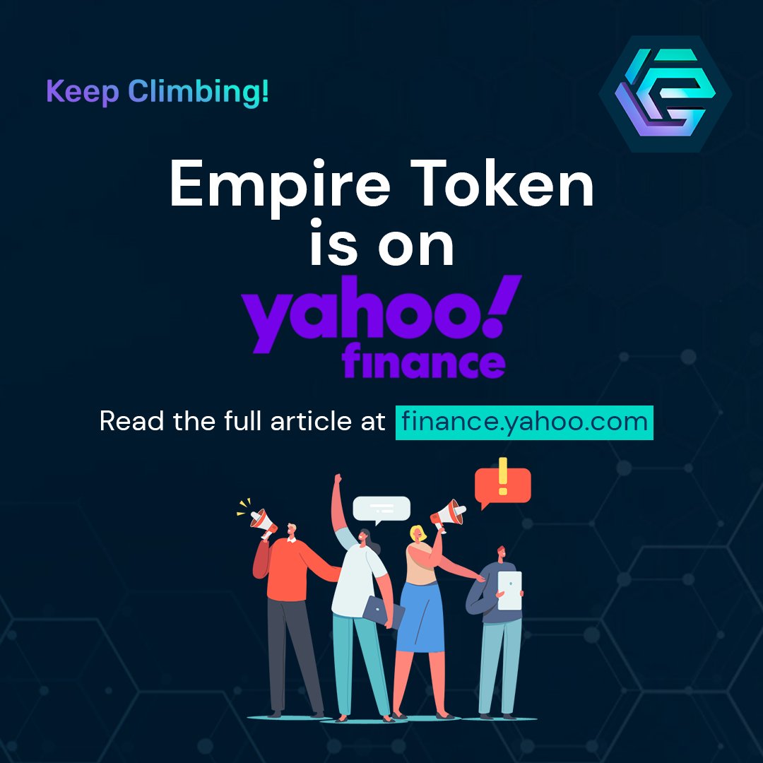 RealEmpireToken's tweet photo. We are again on Yahoo Finance as we celebrated our first-anniversary last week. Get a recap of everything we have accomplished during our first year.

Link: https://t.co/17AzD1apoX

Keep Climbing! https://t.co/eLbDIujPNz