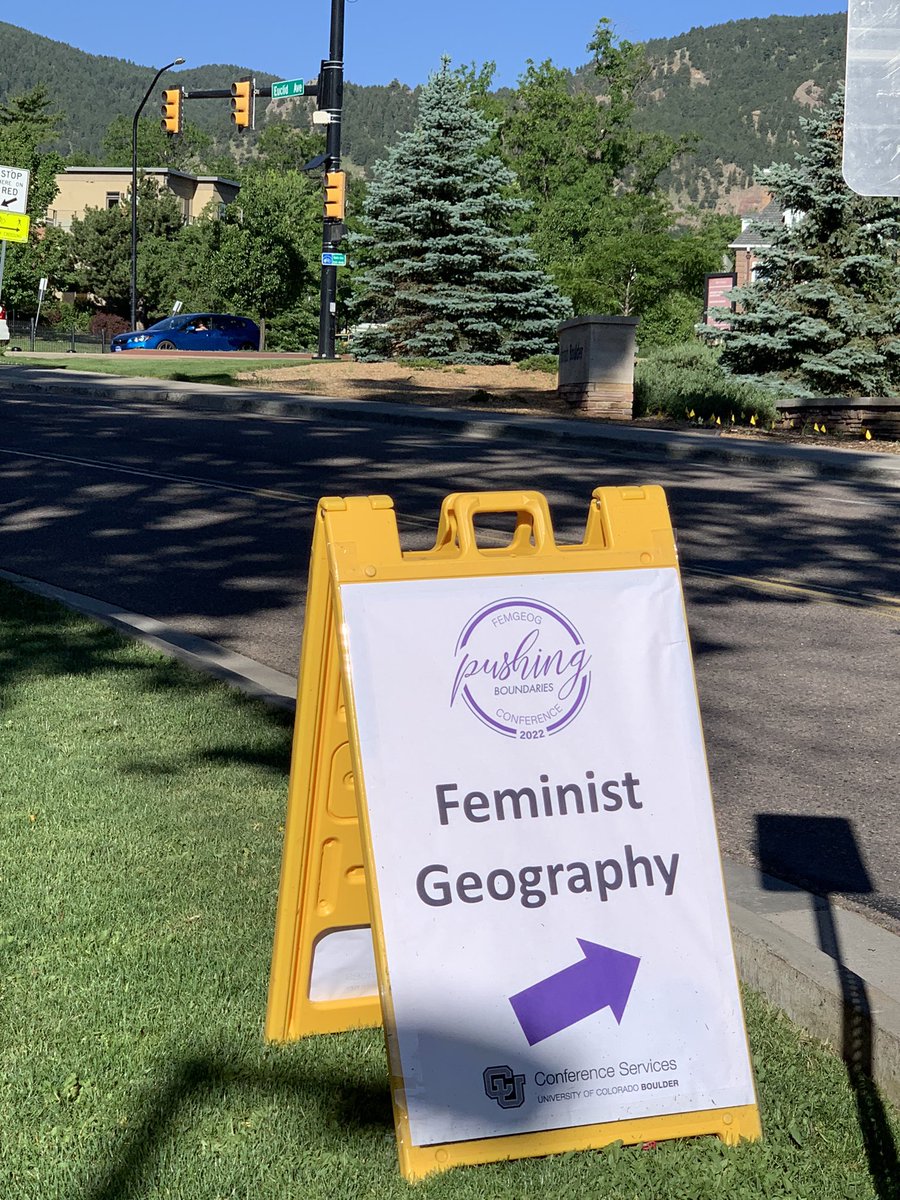 @FEMGEOG_  Wonderful to attend (in person) the 4th International Feminist Geography !!  Thanks to the UCBoulder organizers for making this happen! 🥳 @JenFluri